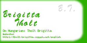 brigitta tholt business card